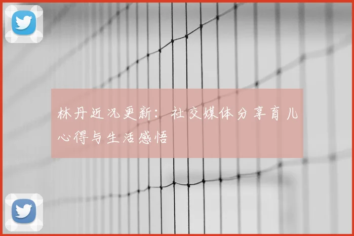 林丹近况更新：社交媒体分享育儿心得与生活感悟