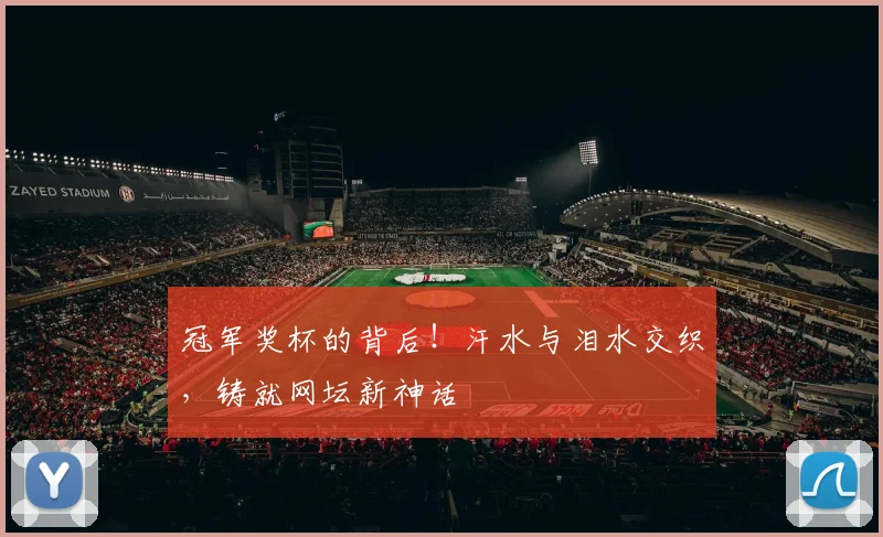 冠军奖杯的背后！汗水与泪水交织，铸就网坛新神话