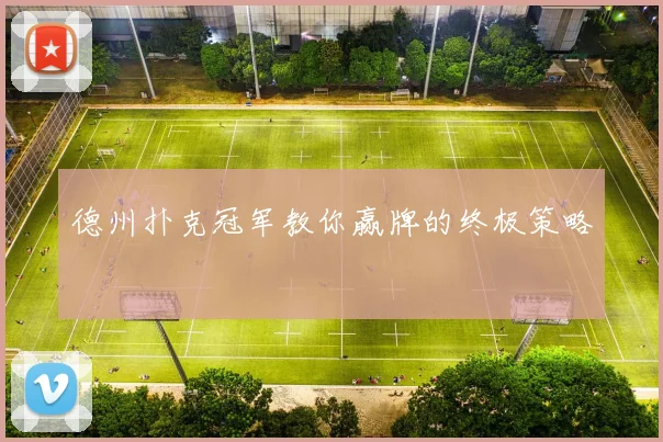 德州扑克冠军教你赢牌的终极策略